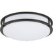 EnviroLite LED 14 inch Oil Rubbed Bronze Flush Mount Ceiling Light